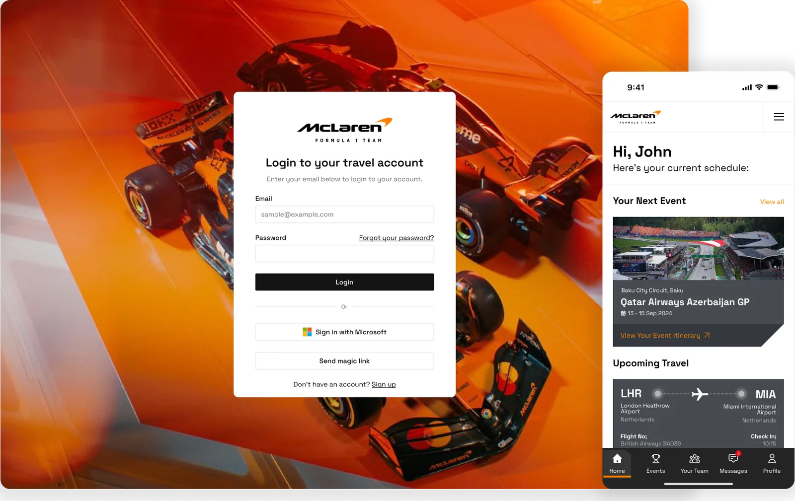New App for McLaren Formula 1 Team: McLaren