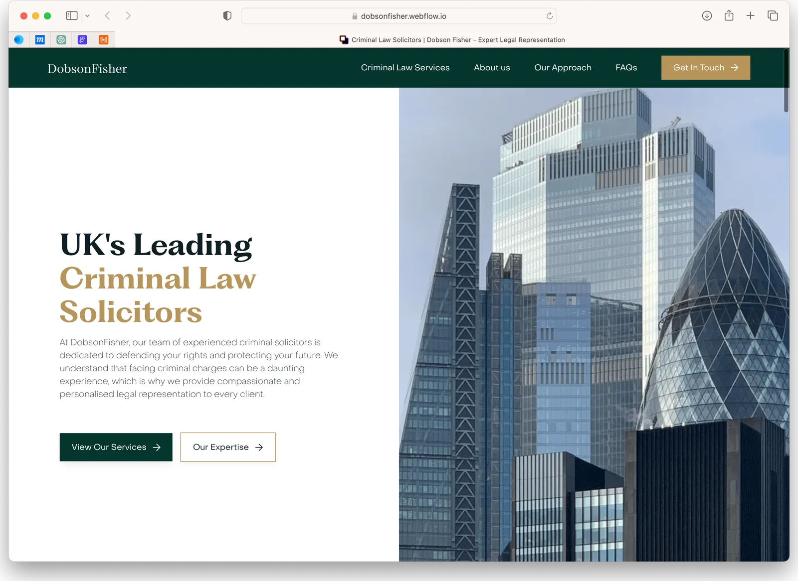 New Website with Modern Branding and SEO: Dobson Fisher