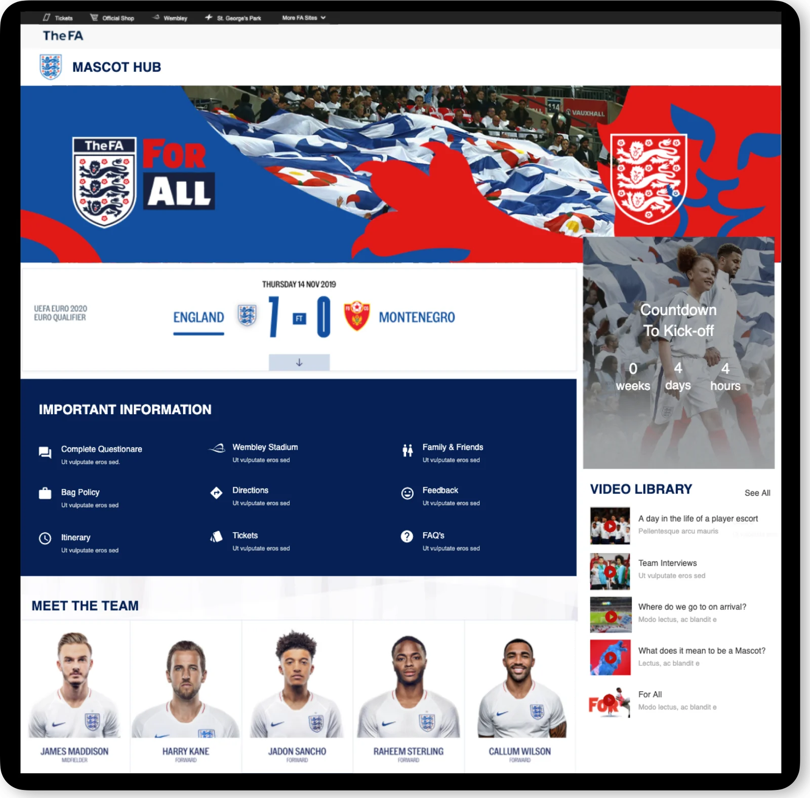 Online Mascot Hub: The FA
